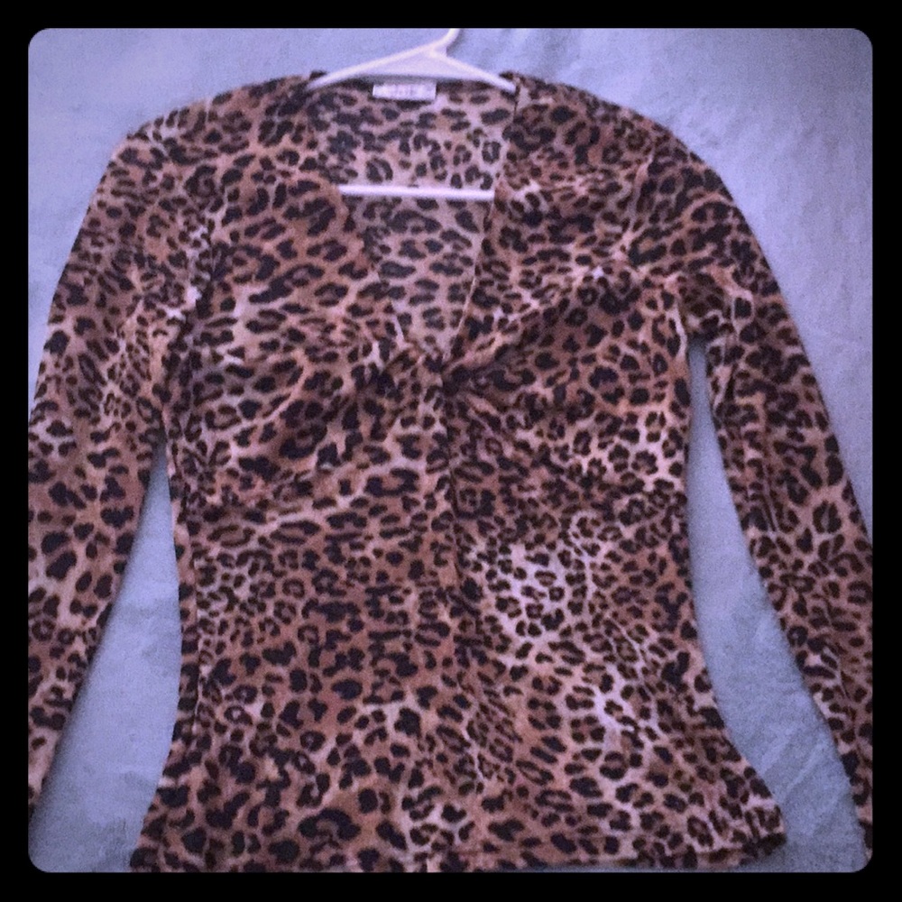 Cachè Leopards Blouse